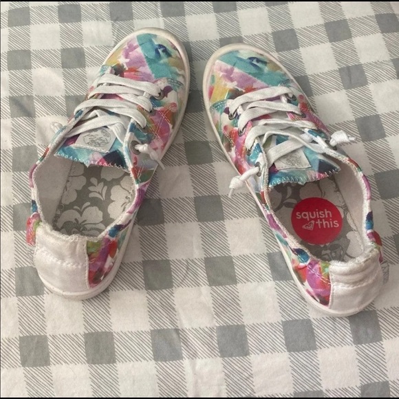Roxy girls Bayshore slip bonds floral shoes size 6 - Picture 2 of 4